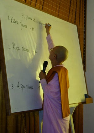 Daw Yuzana teaching at ITBMU